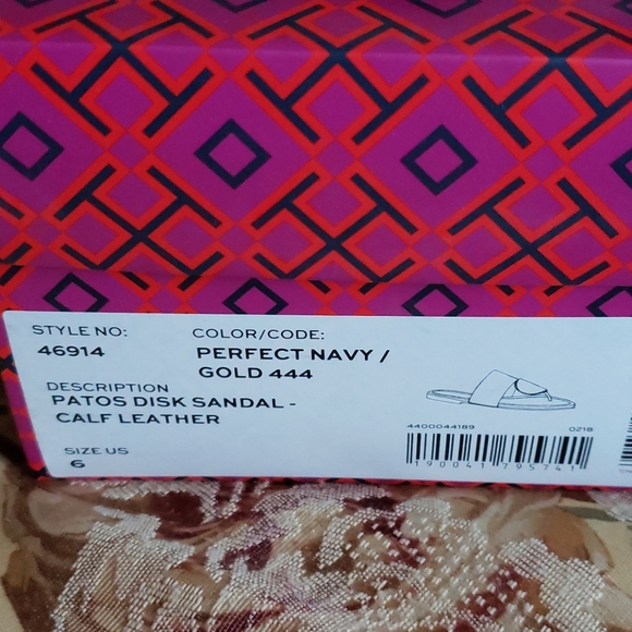 NWT! TORY BURCH PATOS DISK SANDAL 6 - Picture 2 of 5